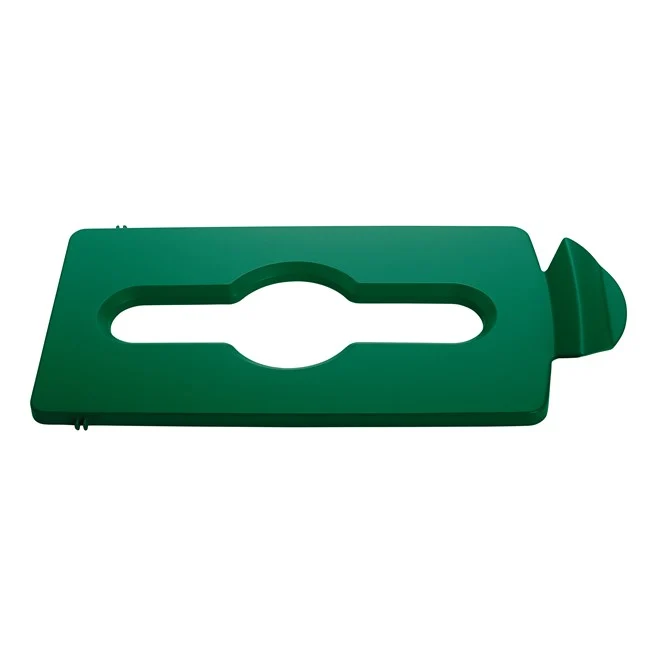 Tapa Punto de Reciclaje Mixto Verde SLIM JIM® Rubbermaid Commercial RB-2007887 (1 unidad)