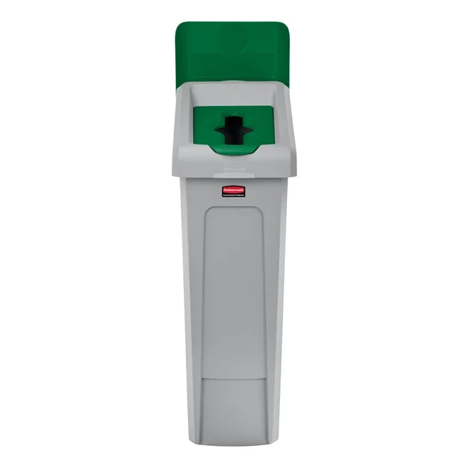 Tapa Punto de Reciclaje Mixto Verde SLIM JIM® Rubbermaid Commercial RB-2007887 (1 unidad)