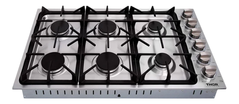 Parrilla de gas 36" Professional empotrable 6 zonas