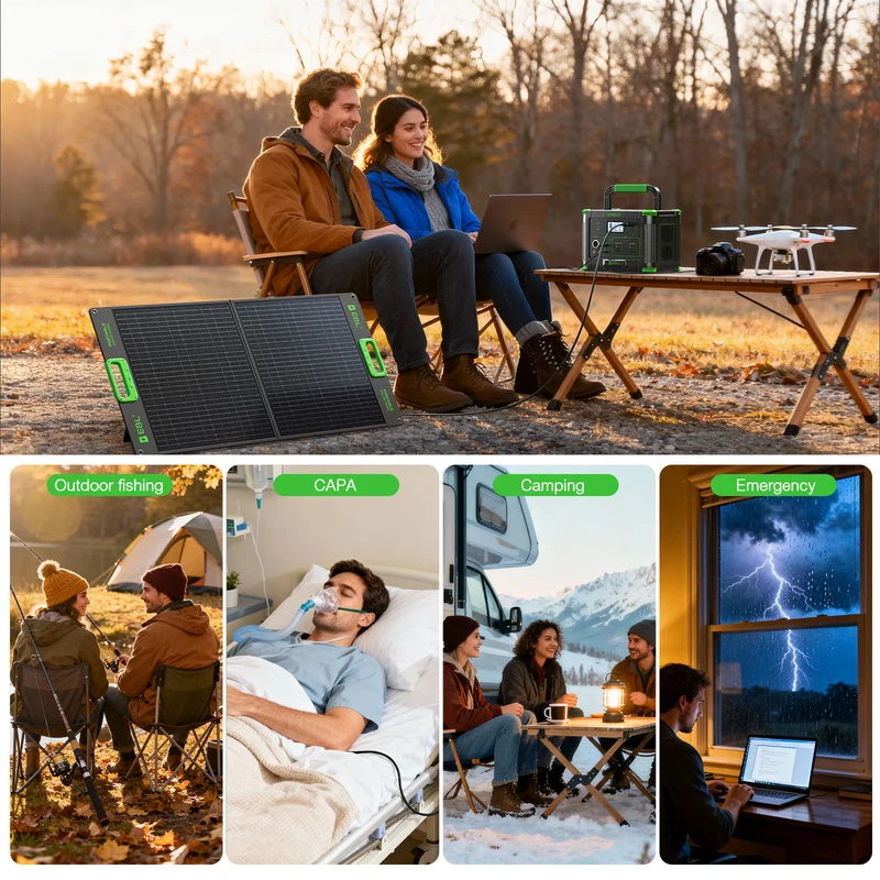 Add to Cart: $199.99 | EBL 500W Portable Power Station – 519Wh, Pure Sine Wave AC, 10-Device Output for Camping & Home Backup