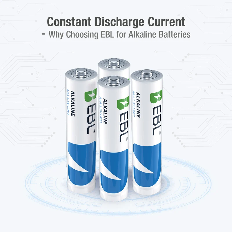 EBL 24 Pack AA AAA 1.5V Alkaline Batteries Non-Rechargeable