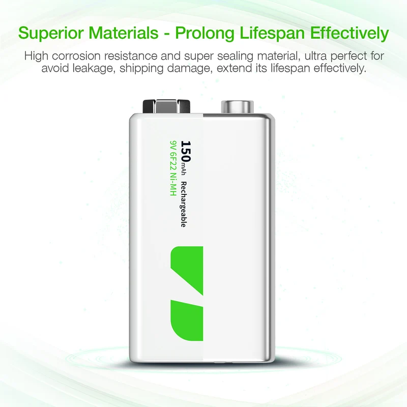 EBL 9V Rechargeable Ni-MH Battery 150mAh