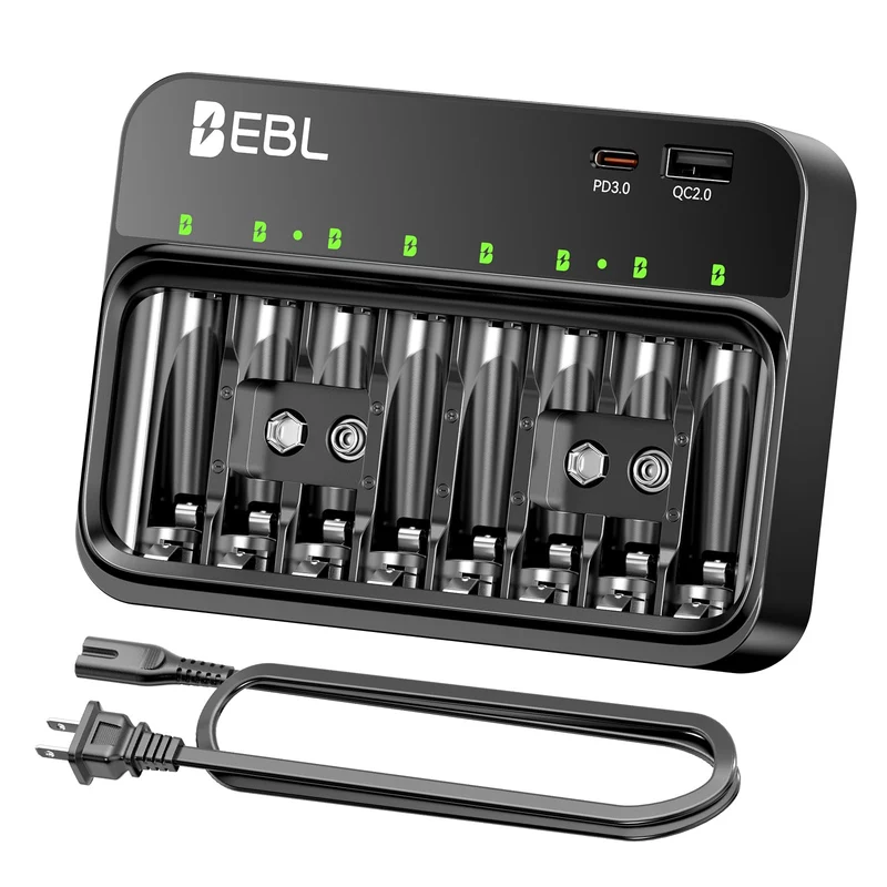 EBL PD 20W AA AAA 9V Battery Charger