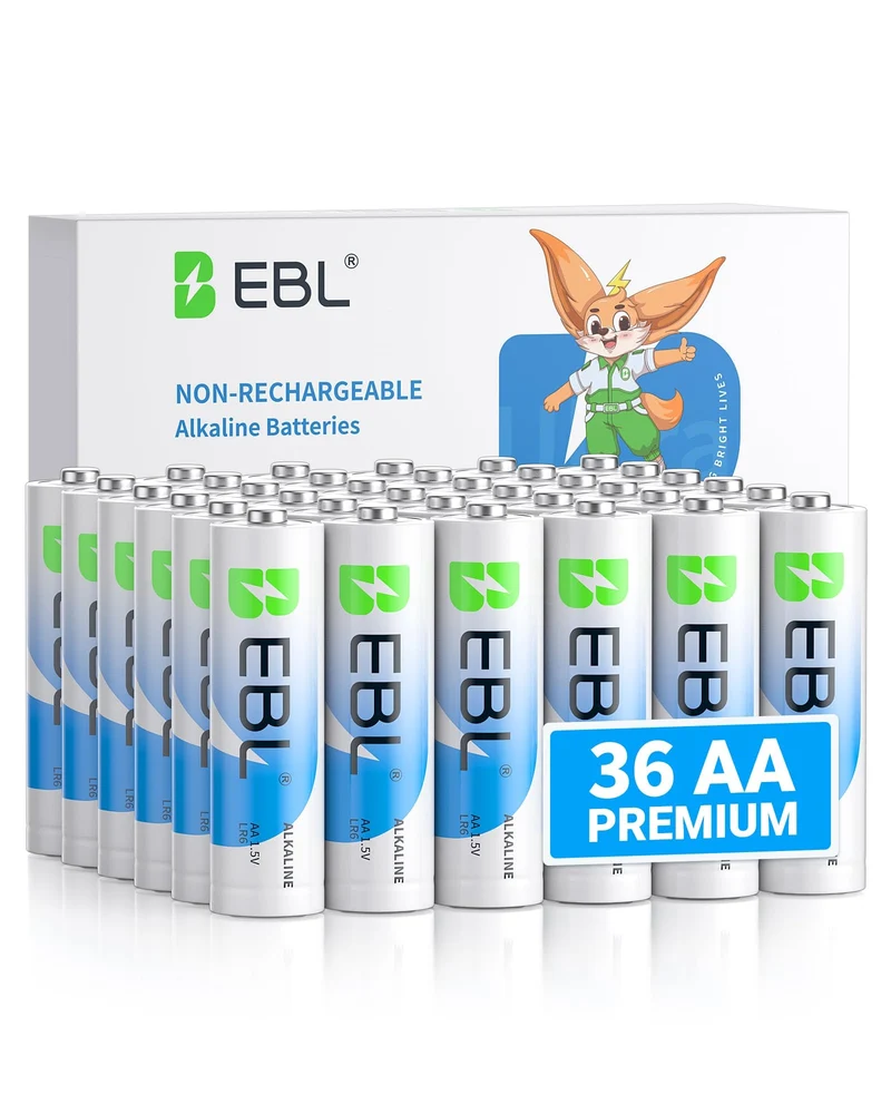 EBL 1.5V AA Alkaline Batteries Non-Rechargeable