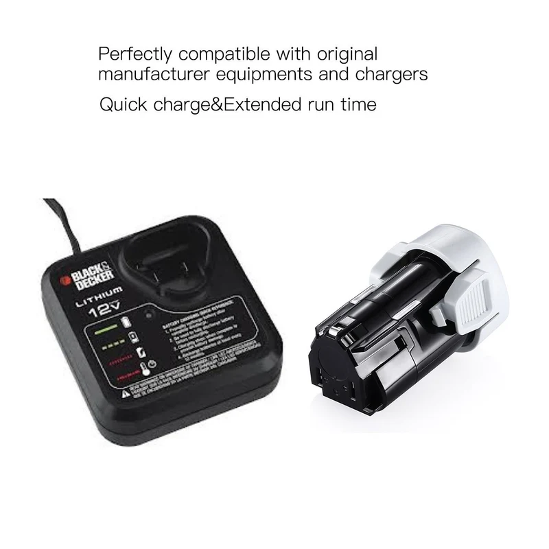 12V 2500mAh Battery for Black & Decker LBXR12 LBX12 Tools