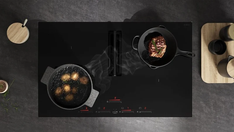 Parrilla de Inducción 30" 4 zonas con Campana Nikola Tesla Flux