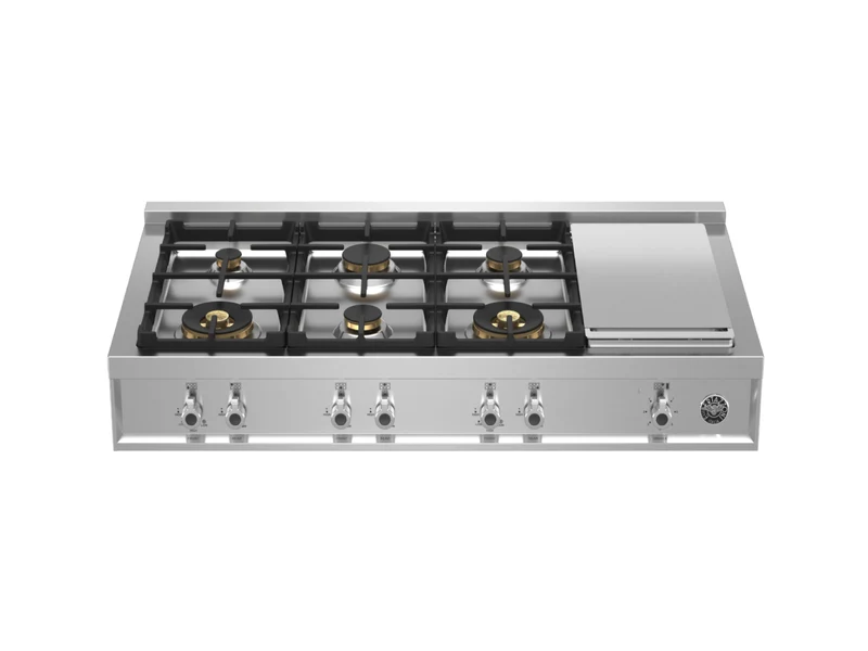Parrilla de gas 48" Professional con griddle 6 zonas