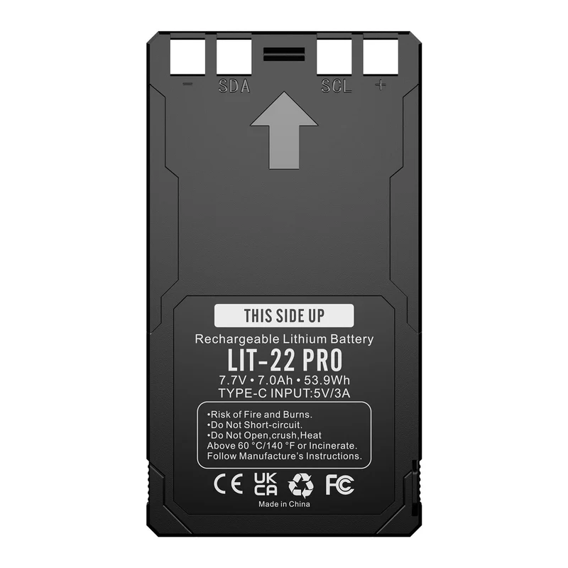 2-Pack 7000mAh Rechargeable Battery Pack for SPYPOINT LIT-22 Trail Cameras, USB-C Charging