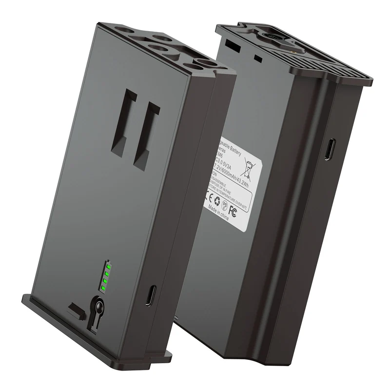 2-Pack 5000mAh Rechargeable Lithium Battery Pack for Moultrie Edge Trail Cameras with USB-C Charging Cables