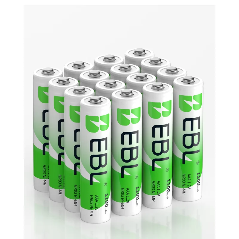 EBL Rechargeable aaa Batteries (16-Counts) 1100mAh Ni-MH Battery Triple a Battery 1.2 Volts
