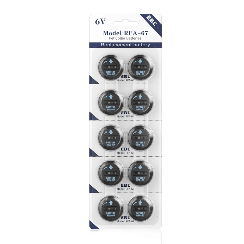 EBL RFA-67 6 Volt Pet Collar Replacement Batteries