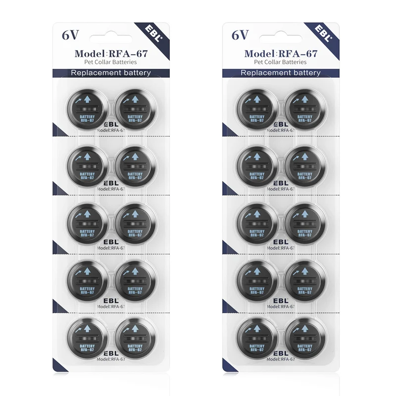 EBL RFA-67 6 Volt Pet Collar Replacement Batteries
