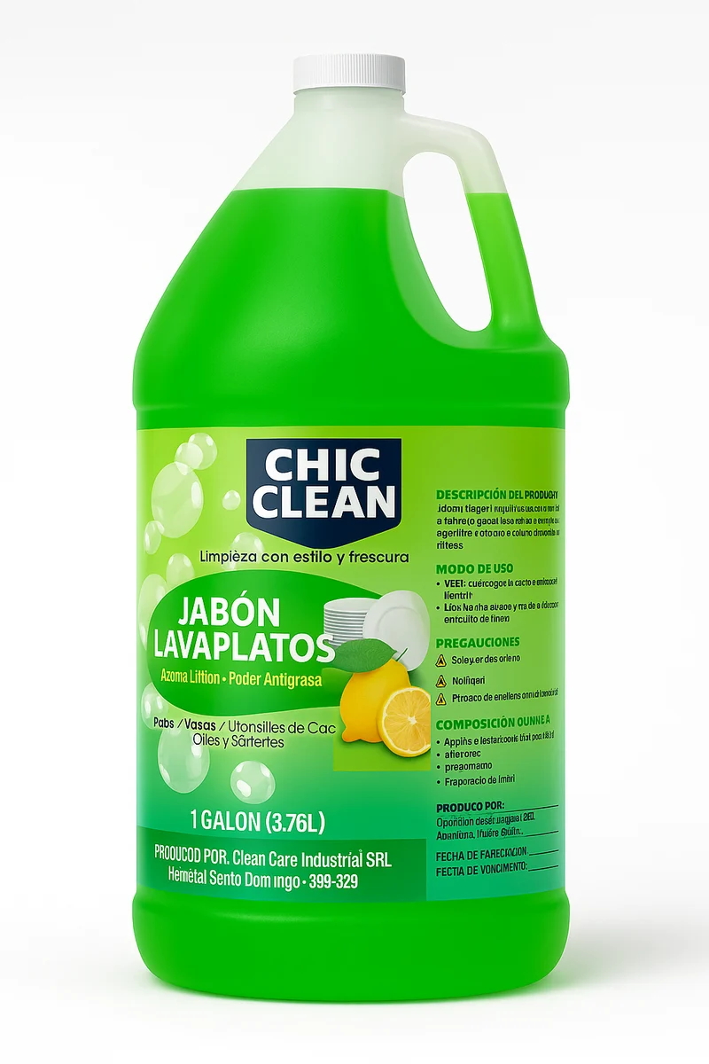 Jabón Lavaplatos Líquido Aroma Limón – Chic Clean