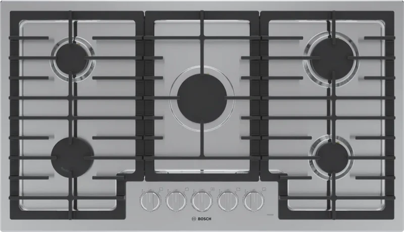 Parrilla de gas 36" 5 zonas Serie 500 INOX