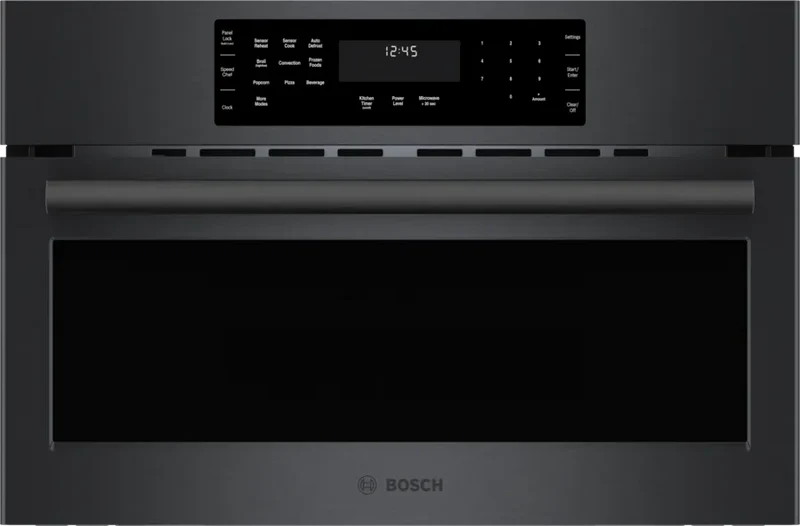 Microondas combinado 30" Serie 800 INOX negro