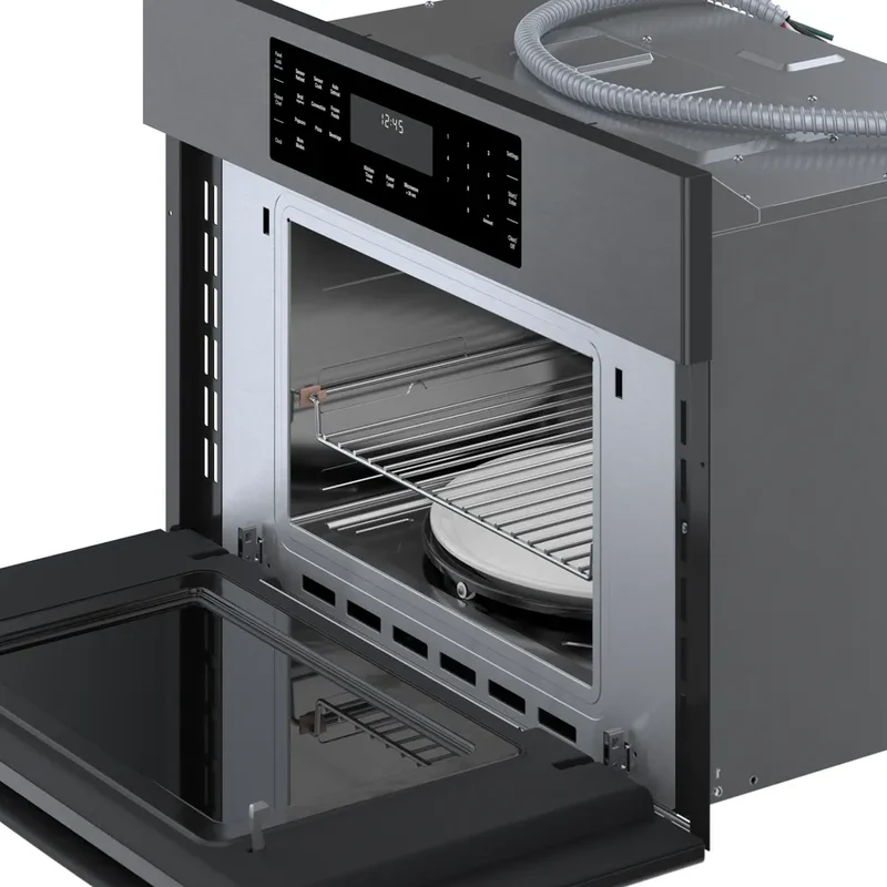 Microondas combinado 30" Serie 800 INOX negro