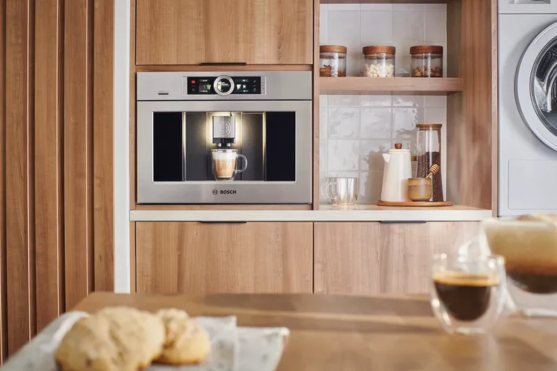 Cafetera empotrable Serie 800 INOX con depósito de agua extraíble