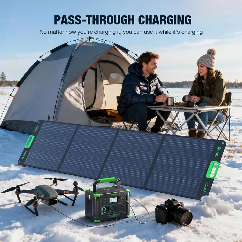🔥 Big Sale🔥 Add to Cart Now $299.99 | EBL 1000W Portable Power Station Solar Generator, 999Wh Fast Charging Backup Battery with 10W Wireless Charging & Multiple Ports for Camping, Home Backup, RV & Off-Grid Power