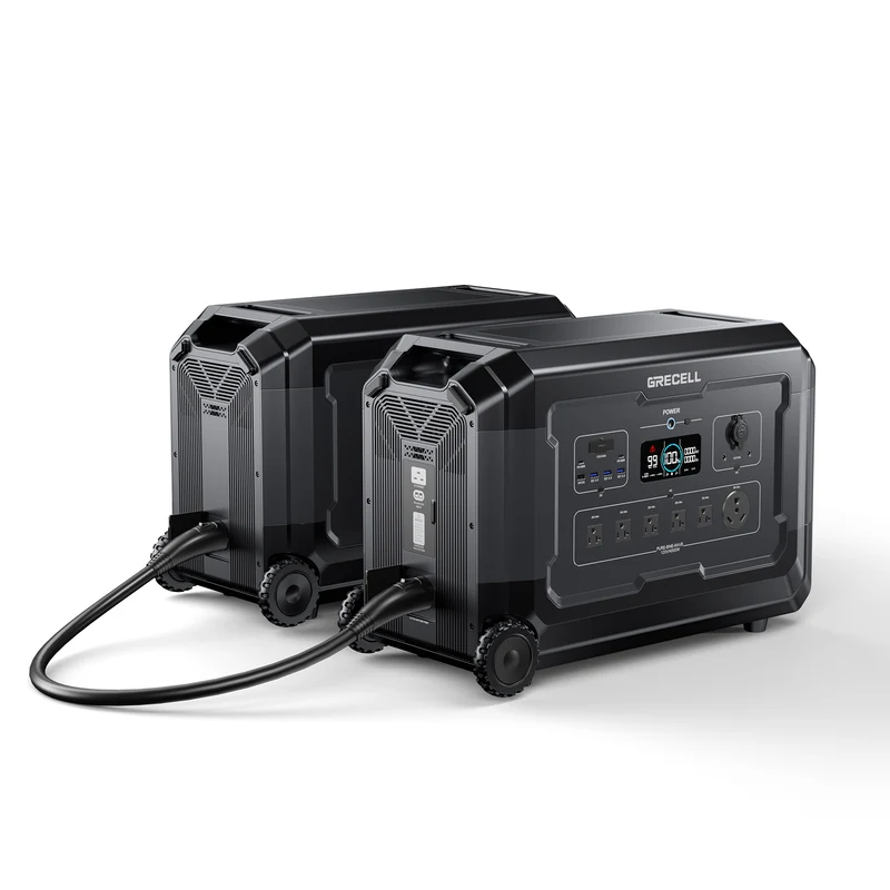5040Wh Expansion Battery for 4000W Portable Power Station, LiFePO4 Solar Generator Battery Pack