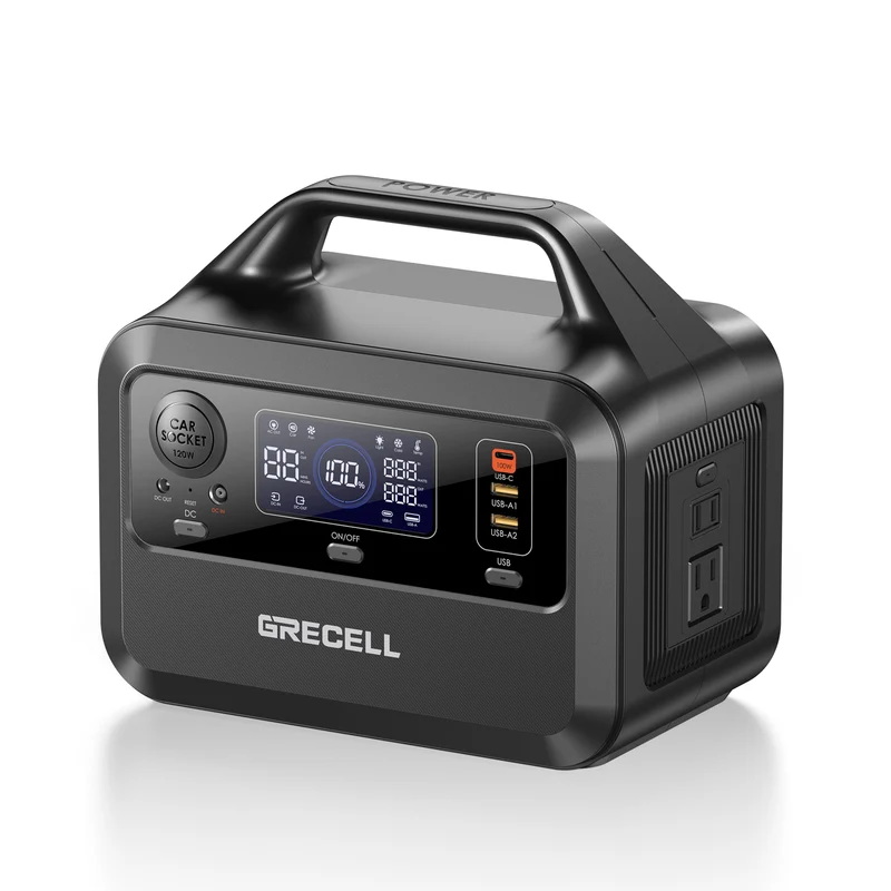300W Portable Power Station, 230Wh LiFePO4 Solar Generator with 60W USB-C PD, 110V AC Outlet for Camping, RV, Travel, Outdoor, Emergency Home Backup & Off-Grid Power