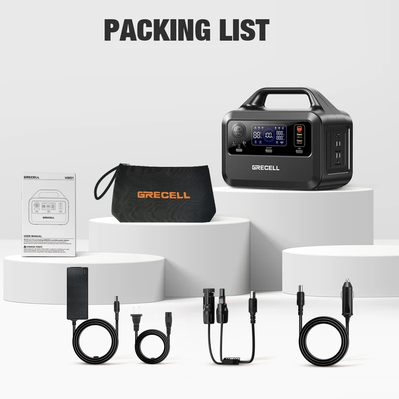 300W Portable Power Station, 230Wh LiFePO4 Solar Generator with 60W USB-C PD, 110V AC Outlet for Camping, RV, Travel, Outdoor, Emergency Home Backup & Off-Grid Power