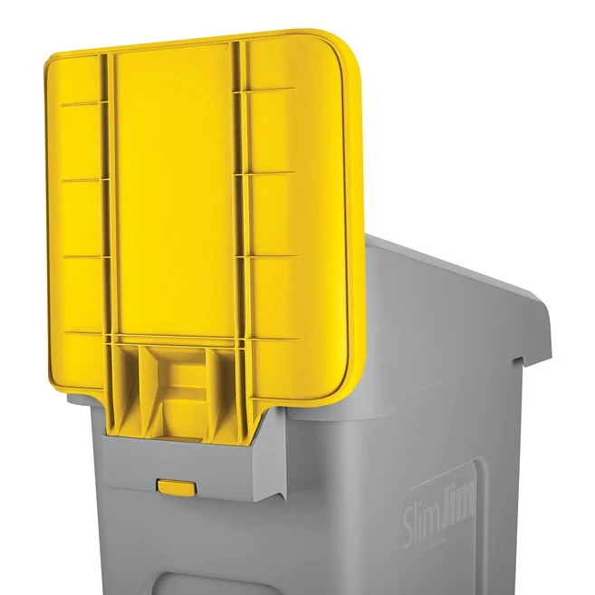 LETRERO AMARILLO ESTACION DE RECICLAJE KIT SLIM JIM® Rubbermaid - (1 unidad)