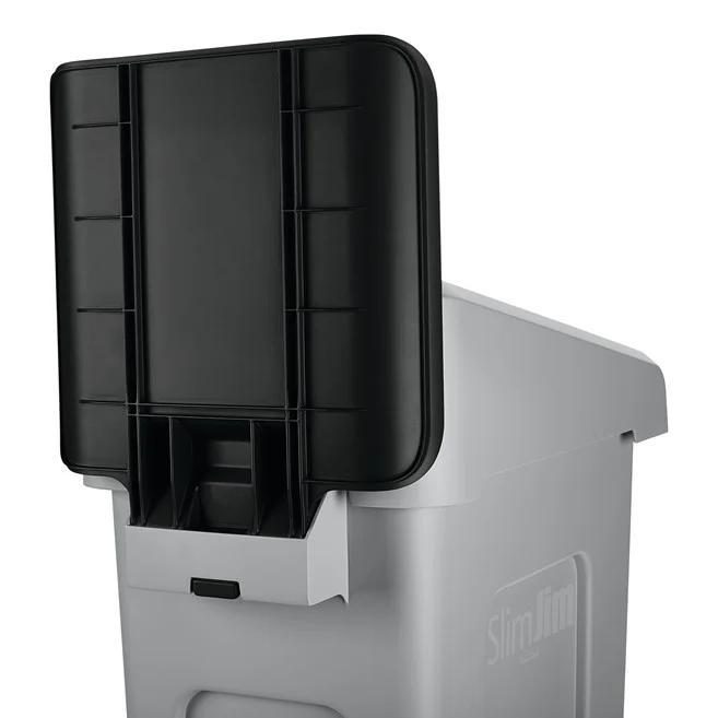 LETRERO NEGRO ESTACION DE RECICLAJE KIT SLIM JIM® Rubbermaid - (1 unidad)