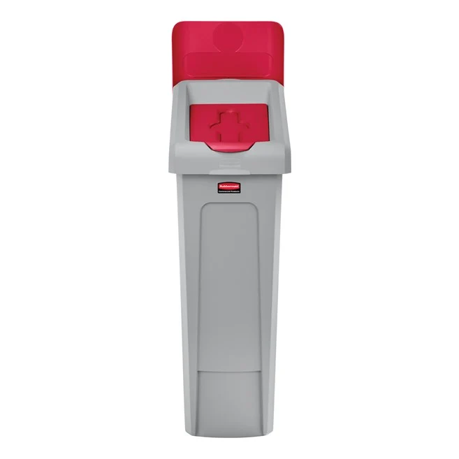 TAPA PARA ESTACIÓN DE RECICLAJE ROJA SLIM JIM® CERRADA - (1 unidad)