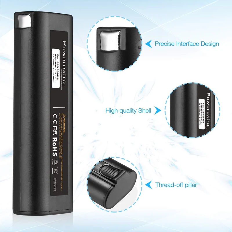 2 Pack 6V 3600mAh NI-MH Battery Compatible with Paslode