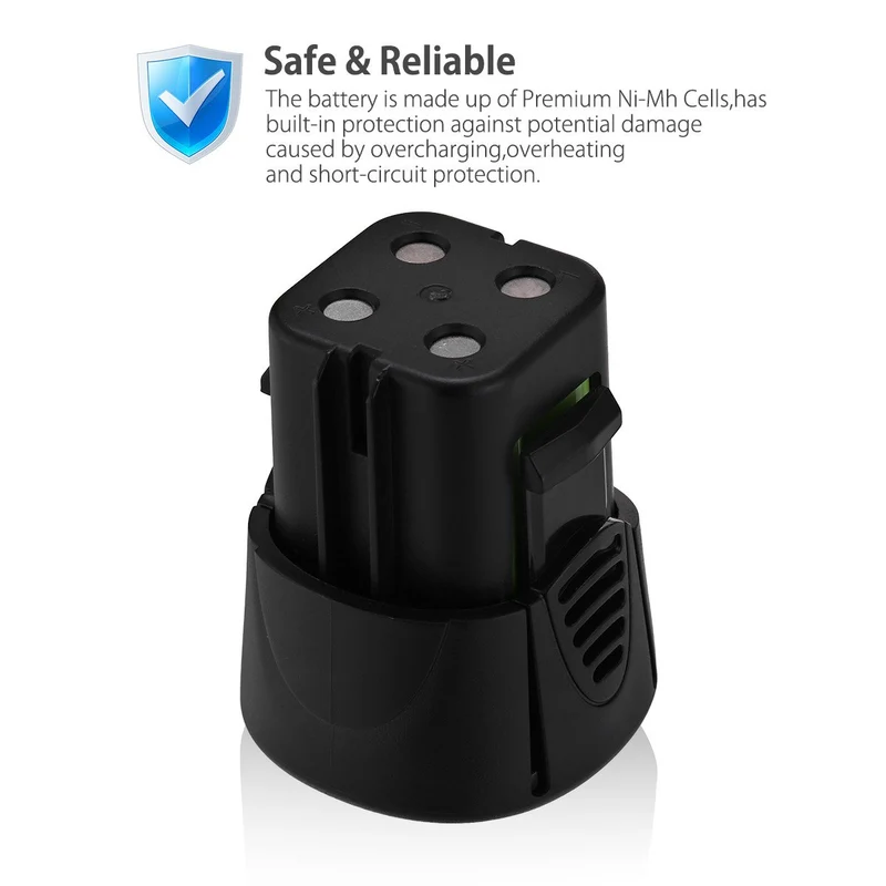2 Pack 4.8V 3000mAh Battery for Dremel 755-01 7300 Rotary Tool