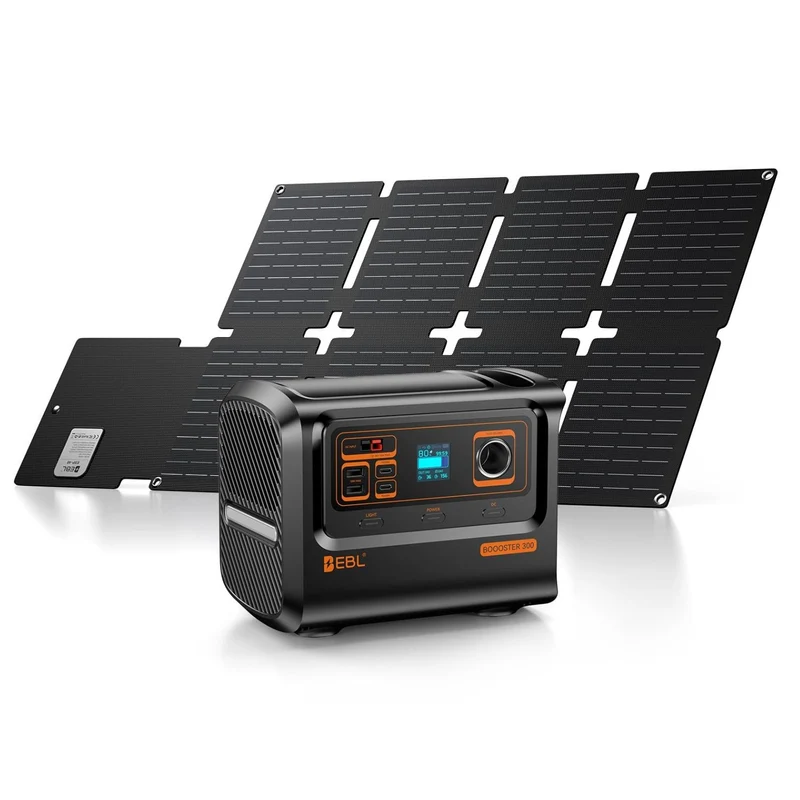 【💥Clearance Sale】EBL Booster 300W Portable Power Station with 40W Solar Panel