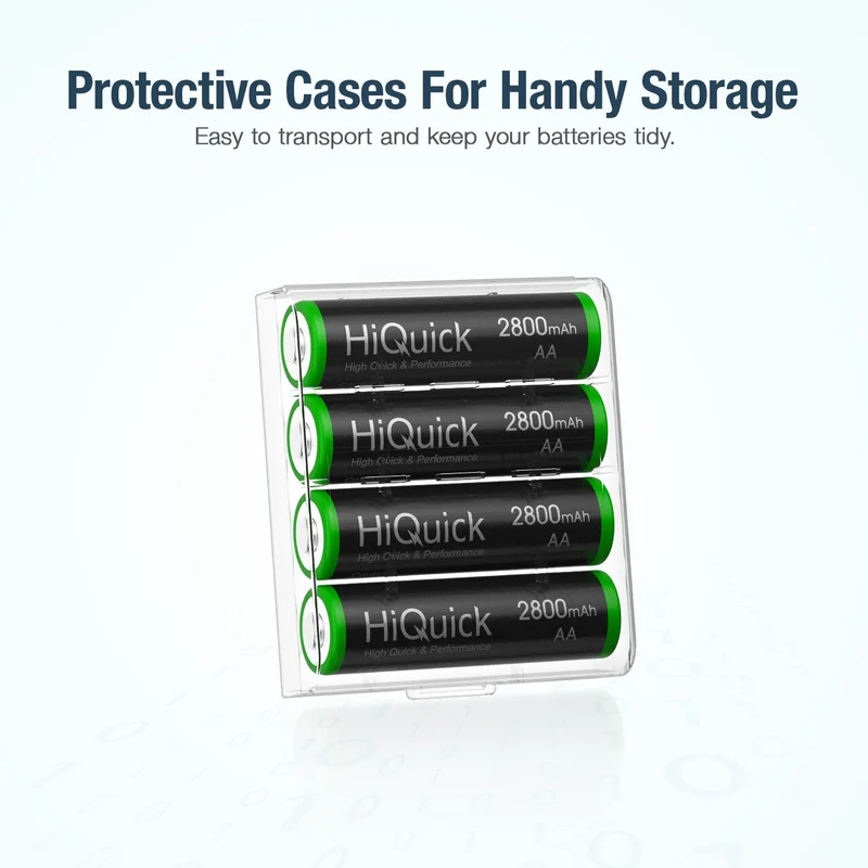 【UK】HiQuick AA Ni-MH Rechargeable batteries 2800mAh