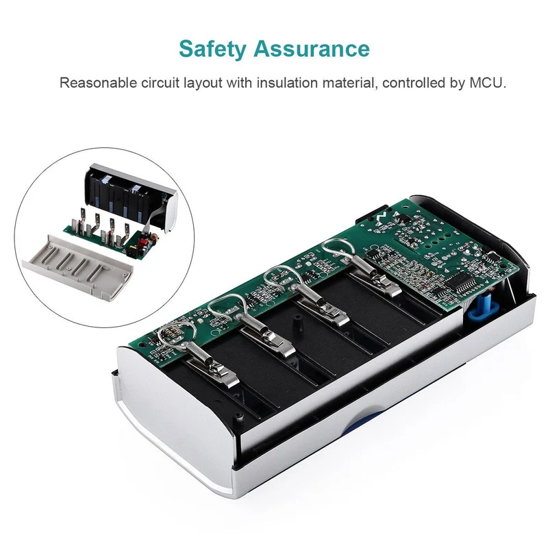 【UK】EBL 906 LCD Smart Battery Charger with C D Rechargeable Batteries