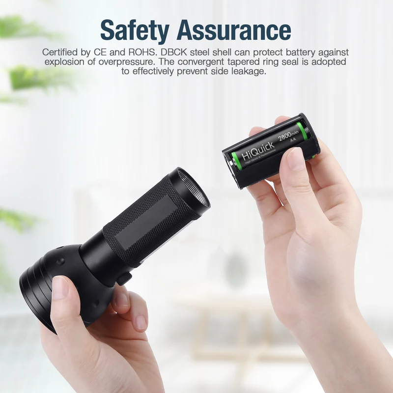 【UK】HiQuick AA AAA 1.2V Ni-Mh Rechargeable Batteries Combo
