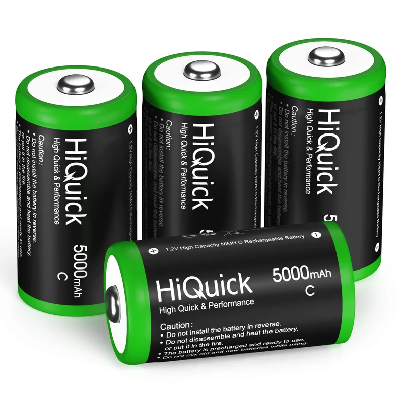 【UK】Hiquick C Ni-MH Rechargeable Battery 1.2V 5000mAh