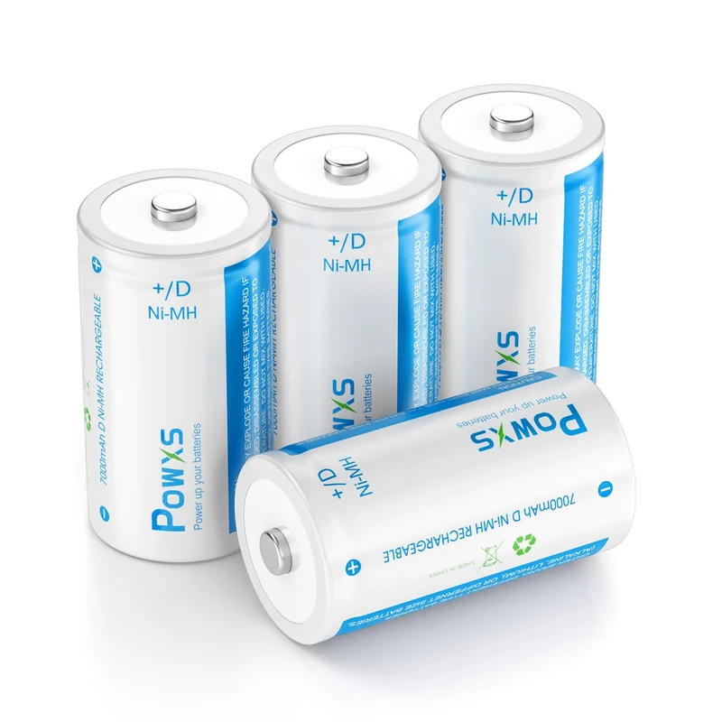 【UK】POWXS C D Size NI-MH Rechargeable Batteries