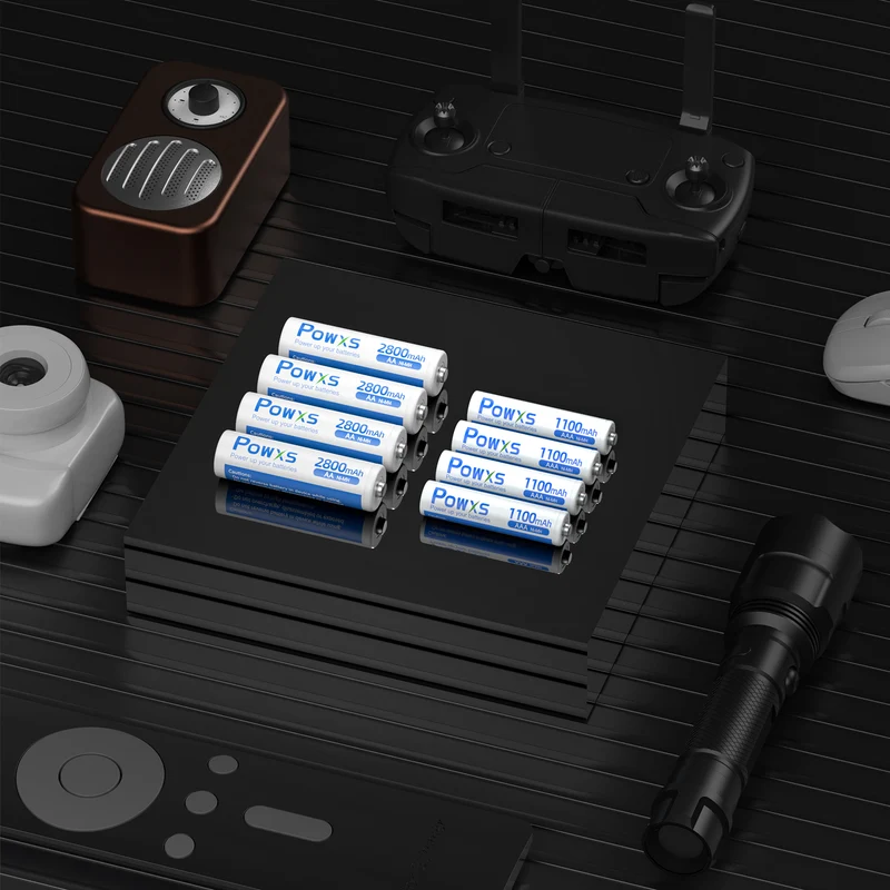 【UK】POWXS AAA AA Ni-MH Rechargeable Batteries