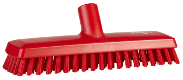 Cepillo con Paso de Agua para Fregar Pisos Vikan® 270 mm – Cerdas Muy Duras, Alta Resistencia y Codificación por Colores
