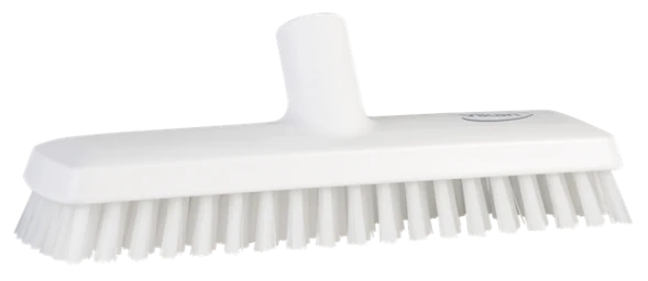 Cepillo con Paso de Agua para Fregar Pisos Vikan® 270 mm – Cerdas Muy Duras, Alta Resistencia y Codificación por Colores