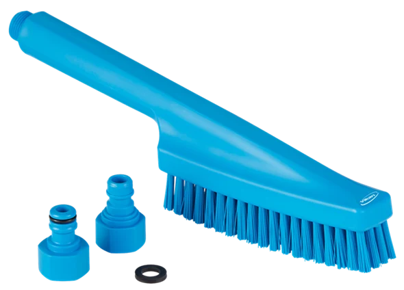 Cepillo de Mano con Paso de Agua Vikan® 330 mm – Cerdas Duras, Alta Resistencia y Compatibilidad Multisistema