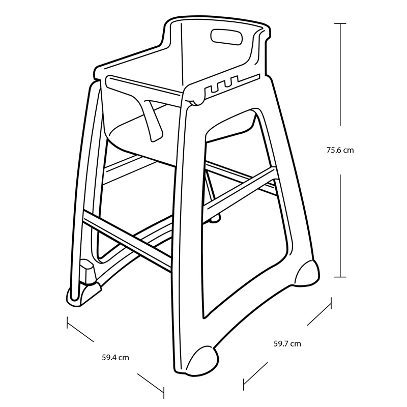 Silla de Bebé con Ruedas FG780508PLAT STURDY CHAIR