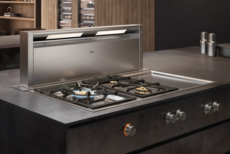Parrilla de gas natural 15" 2 zonas Serie 400 Vario