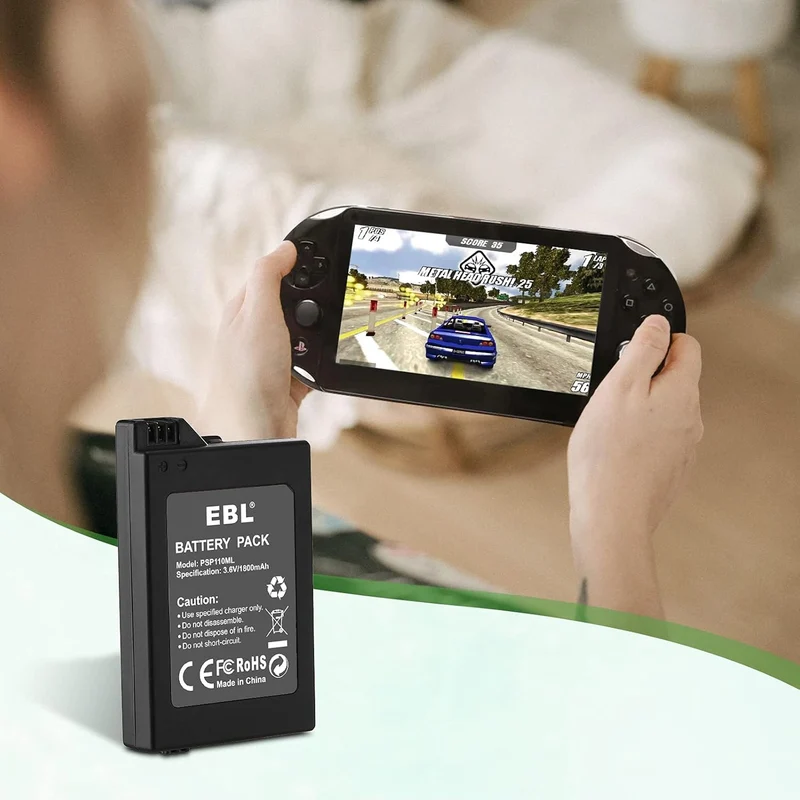 【UK】EBL Rechargeable Battery 1800mAh for PSP 1000 1001