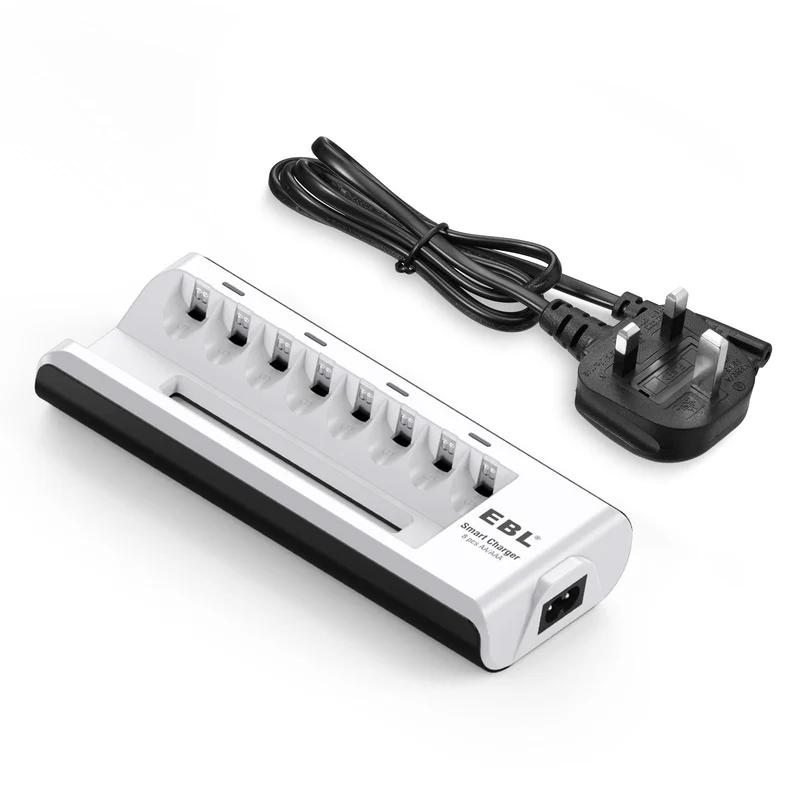 【UK】EBL 8-Bay 808 Battery Charger for AA AAA Ni-MH Ni-Cd Batteries