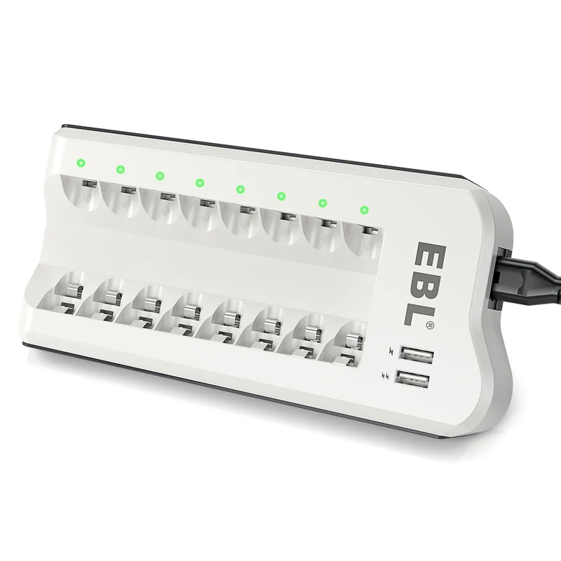 【UK】EBL Upgraded 808U Smart 8 Bay Individual Battery Charger
