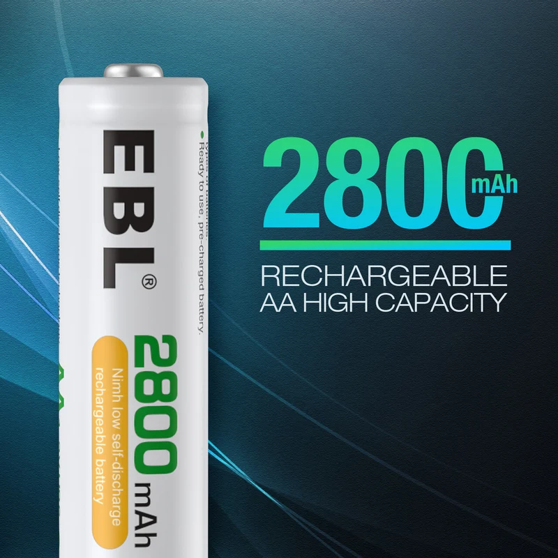 【UK】EBL Updated 808U Battery Charger with AA/AAA Ni-MH Rechargeable Batteries