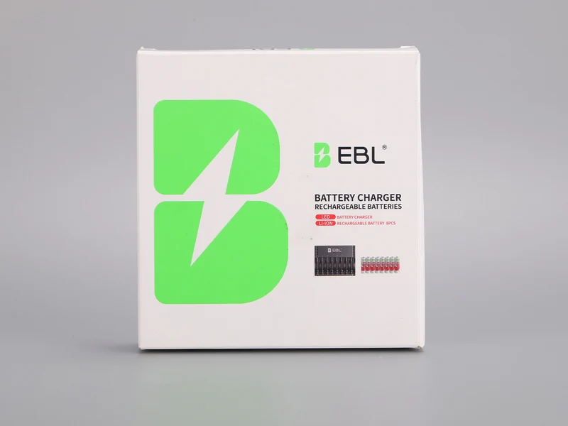 EBL Rechargeable Lithium AA Batteries with Universal Battery Charger