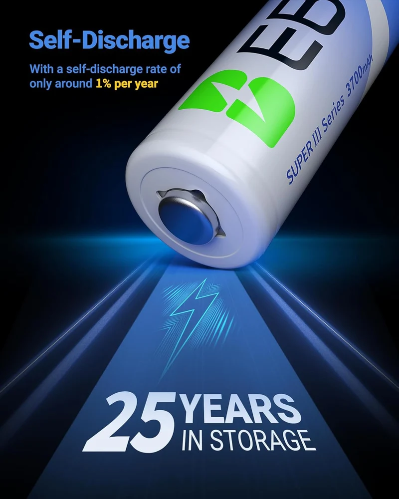 EBL 3700mAh AA Lithium Batteries 1.5V Non-Rechargeable
