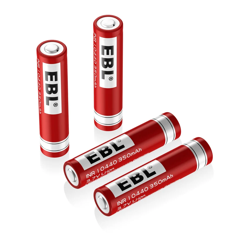 EBL 4Pcs 10440 Rechargeable Batteries with SW-3K Battery Charger