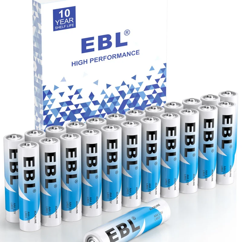 EBL Non-Rechargeable 1.5V AAA Alkaline Batteries